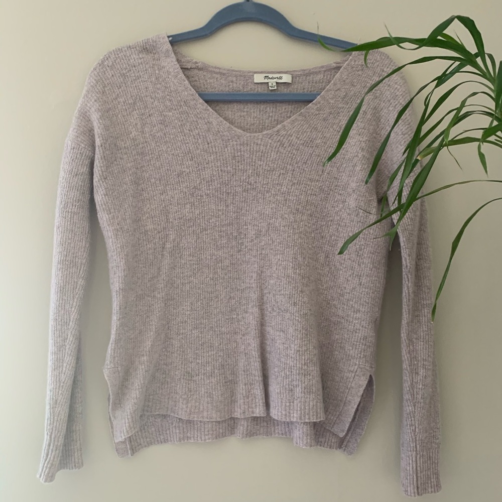 Madewell Wool Blend Light Purple Sweater Size S